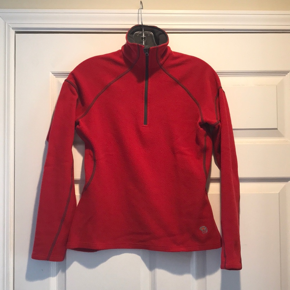 Mountain Hardwear red fleece pullover